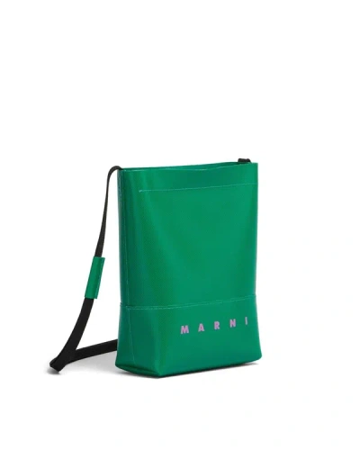 Shop Marni Shoulder Bag In Green