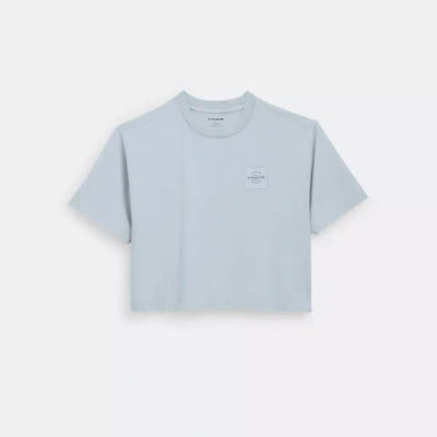 Shop Coach Outlet Garment Dye Cropped T Shirt In Multi