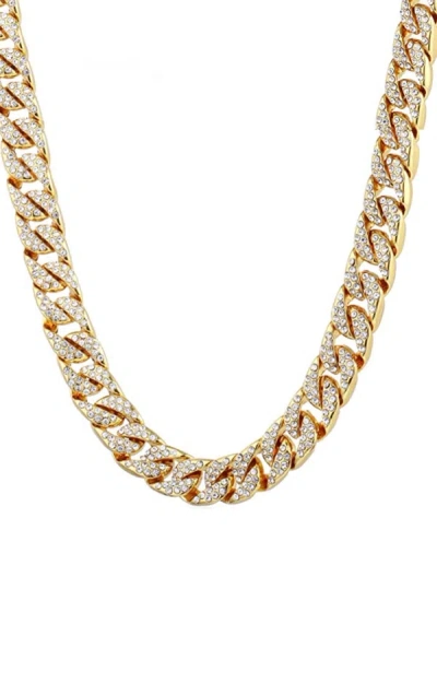 Shop Stephen Oliver 18k Gold Cz Link Necklace