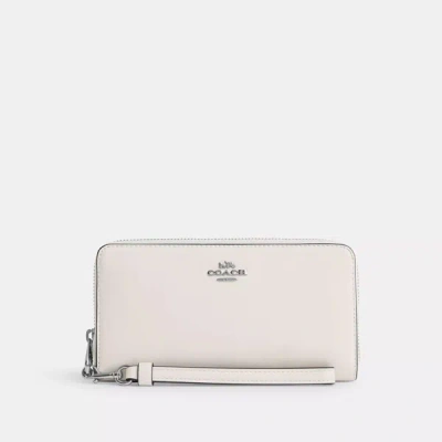Shop Coach Outlet Long Zip Around Wallet In Multi