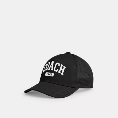 Shop Coach Outlet Coach 1941 Embroidered Trucker Hat In Black