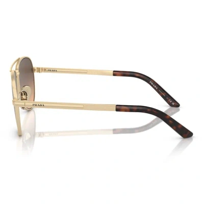 Shop Prada Eyewear Sunglasses In Gold