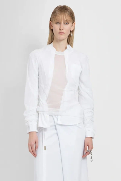 Shop Ann Demeulemeester Woman White Shirts