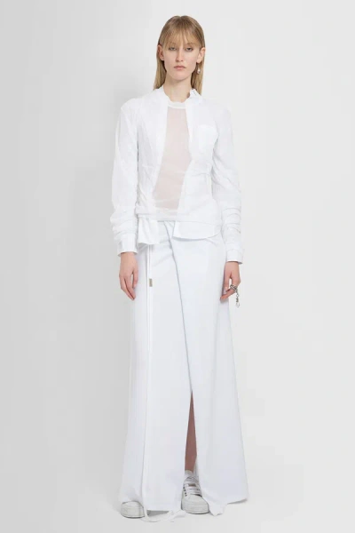 Ann Demeulemeester Woman White Shirts In White