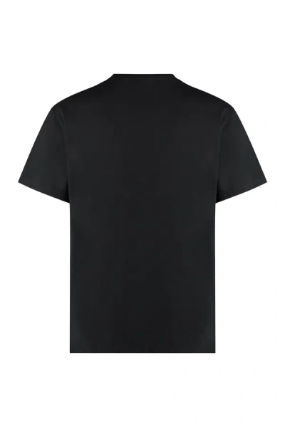 Shop Alexander Mcqueen Cotton Crew-neck T-shirt In Black