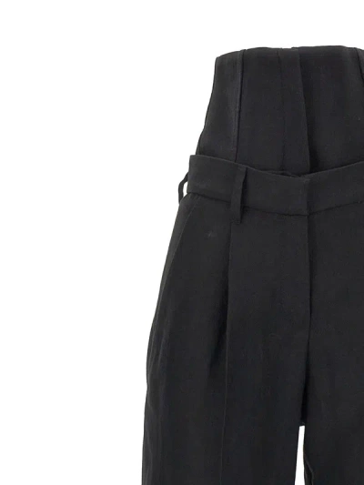 Shop Brunello Cucinelli Corset Insert Pants In Black