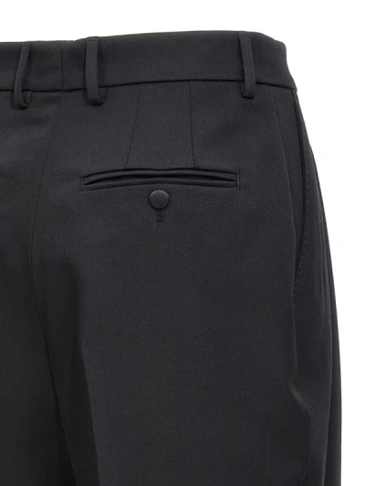 Shop Dolce & Gabbana Gabardine Bermuda Shorts In Black