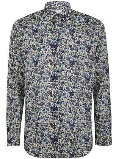 Shop Paul Smith Mens Tailored Fit Shirt Clothing In Blue
