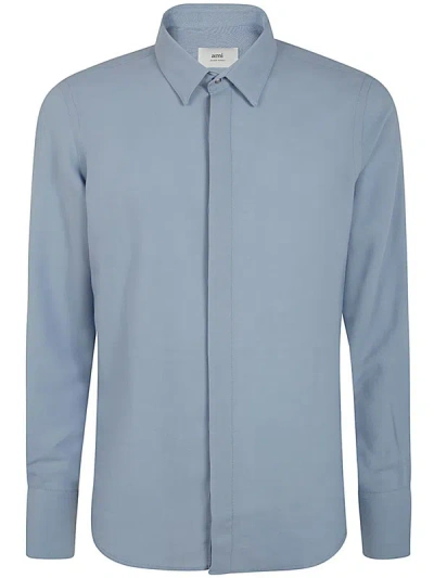 Shop Ami Alexandre Mattiussi Ami Paris Classic Shirt Clothing In Blue