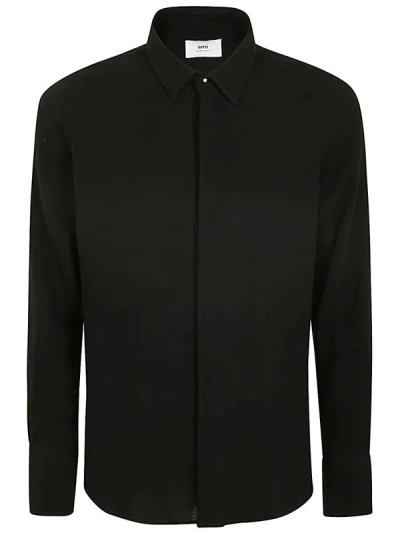 Shop Ami Alexandre Mattiussi Ami Paris Classic Shirt Clothing In Black