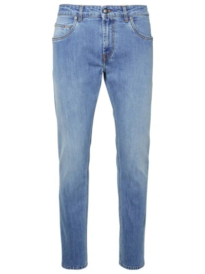 Shop Fay Blue Cotton Jeans