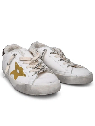 Shop Golden Goose 'super-star' White Nappa Leather Sneakers