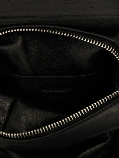 Shop Jil Sander Lid Crossbody Bag In Black
