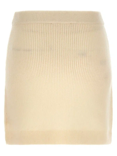 Shop Michael Kors Knitted Skirt In White