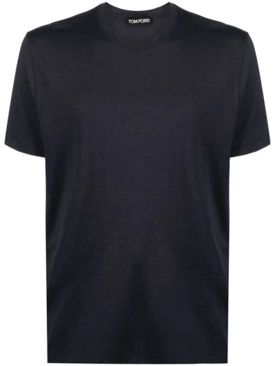 Shop Tom Ford Slim Fit T-shirt Clothing In Blue
