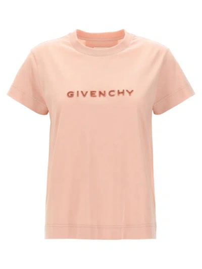 Shop Givenchy Logo T-shirt In Pink
