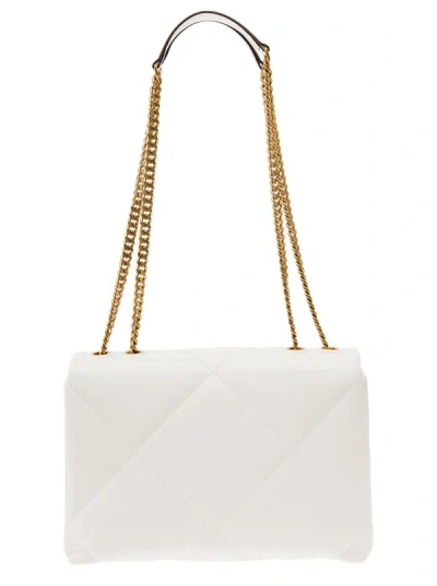 Shop Tory Burch Kira Diamond Quilt Bag In White