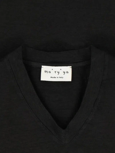 Shop Ma'ry'ya T-shirts And Polos In Black