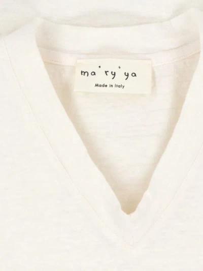 Shop Ma'ry'ya T-shirts And Polos In White