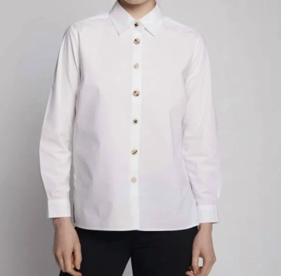 Shop Vilagallo Irina Shirt In White