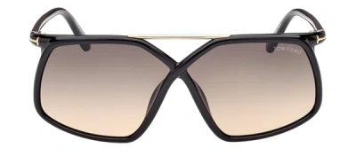 Shop Tom Ford Meryl W Ft1038 01b Navigator Sunglasses In Multi