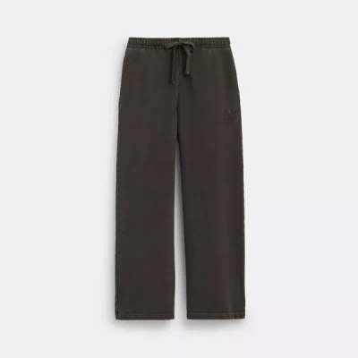 Shop Coach Outlet Garment Dye Track Pants In Grey