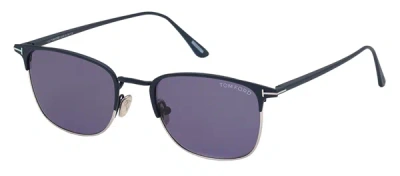 Shop Tom Ford Liv M Ft0851 91v Clubmaster Sunglasses In Multi