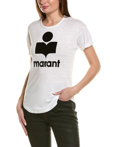 Shop Isabel Marant Étoile Isabel Marant Etoile Koldi Linen T-shirt In White