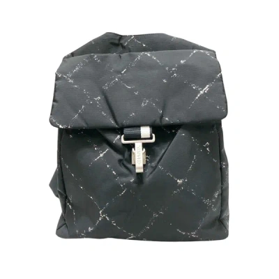 Pre-owned Chanel Travel Line Synthetic Backpack Bag () In Black