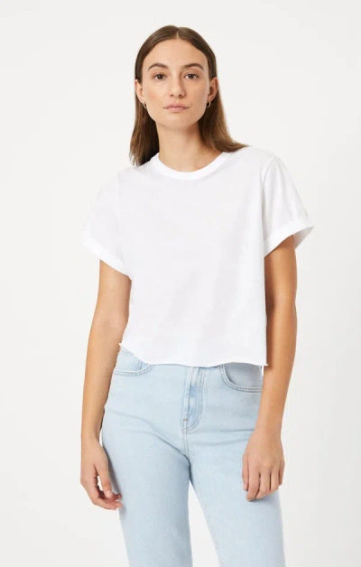Mavi Basic Short Sleeve Crew Tee In White In White