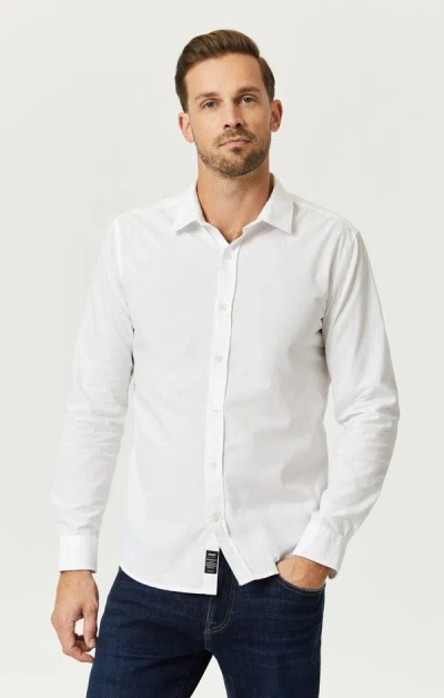 Mavi Long Sleeve Button-up Shirt In Antique White In White