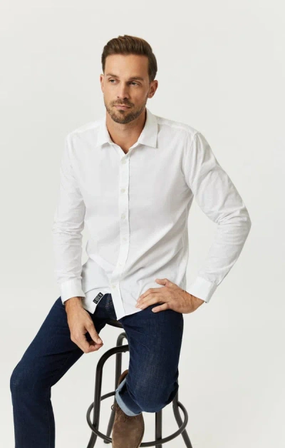Mavi Long Sleeve Button-up Shirt In Antique White In White