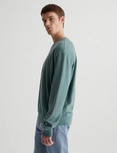 Shop Ag Jeans Arc Panelled Sweatshirt In Green