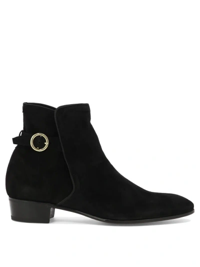 Shop Lardini "eddy" Ankle Boots In Black