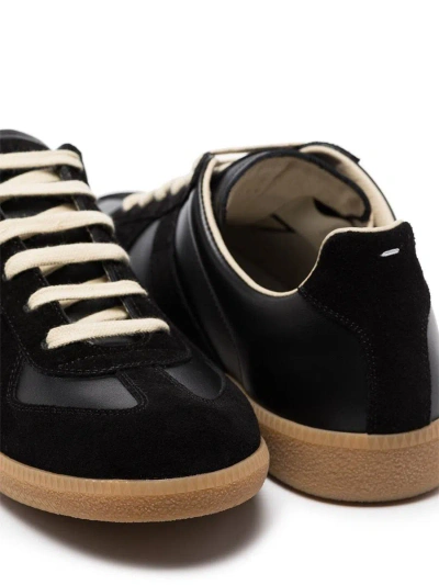 Shop Maison Margiela - Replica Low-top Sneakers In Black