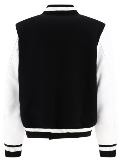 Shop Off-white "lea" Bomber Jacket In Black