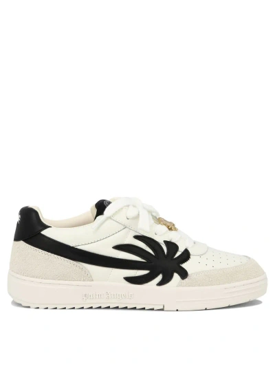 Shop Palm Angels "palm Beach University" Sneakers In White