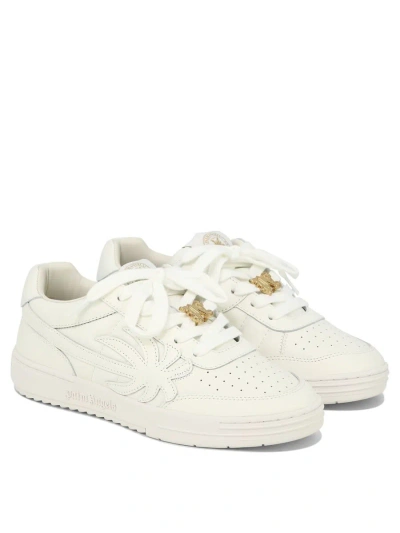 Shop Palm Angels "palm Beach Univeristy" Sneakers In White