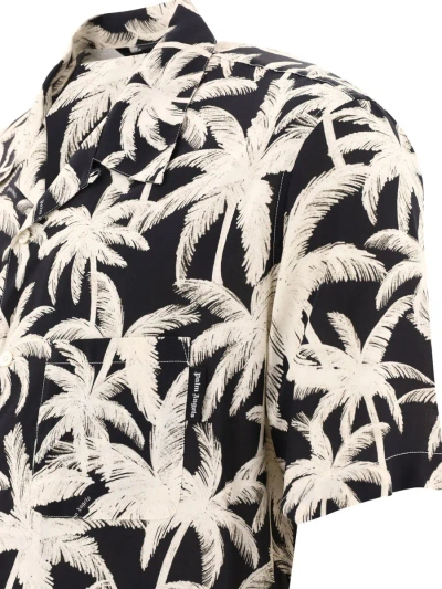 Shop Palm Angels "palms" Shirt In Black