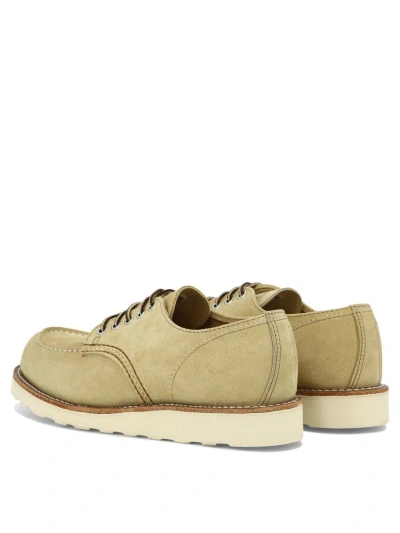 Shop Red Wing Shoes "shop Moc Oxford" Lace-up Shoes In Beige
