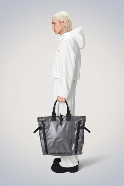 Shop Rains Sibu Shopper Bag In Grey