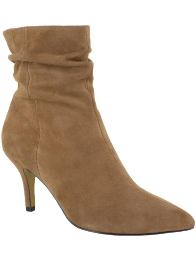 Shop Bella Vita Danielle Womens Suede Heels Dress Boots In Brown