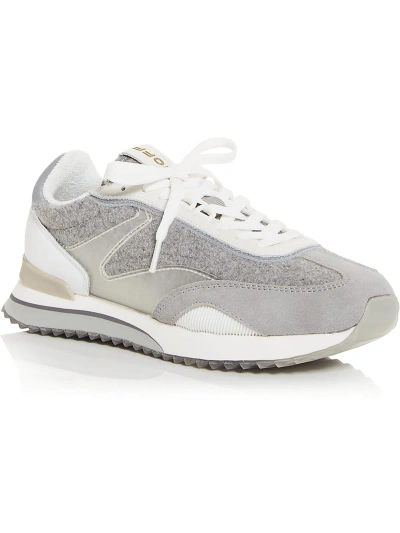 Shop Hoff Digital Womens Mixed Media Low-top Casual And Fashion Sneakers In Grey