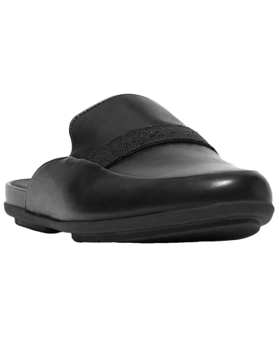 Shop Fitflop Gracie Leather Mule In Black
