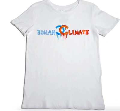 Shop Unfortunate Portrait Climate Change T-shirt In White
