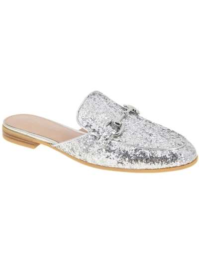 Shop Bcbgeneration Zorie Womens Glitter Embellished Mules In Multi