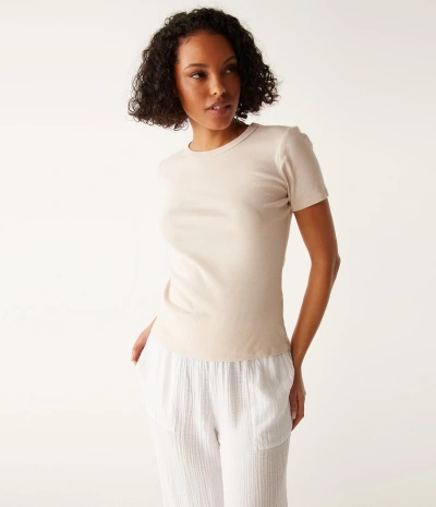 Michael Stars Mady Supima Tee In Cement