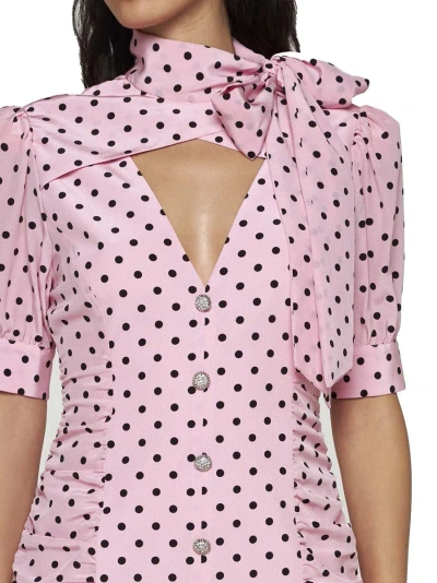 Shop Alessandra Rich Dresses In Pink-black