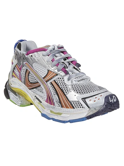 Shop Balenciaga Runner Sneakers In Multicolour