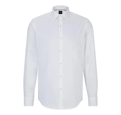 Shop Hugo Boss Boss Shirts In White